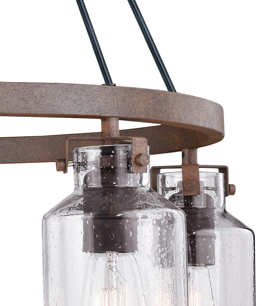 Milone 5L Chandelier Textured Rustic Bronze