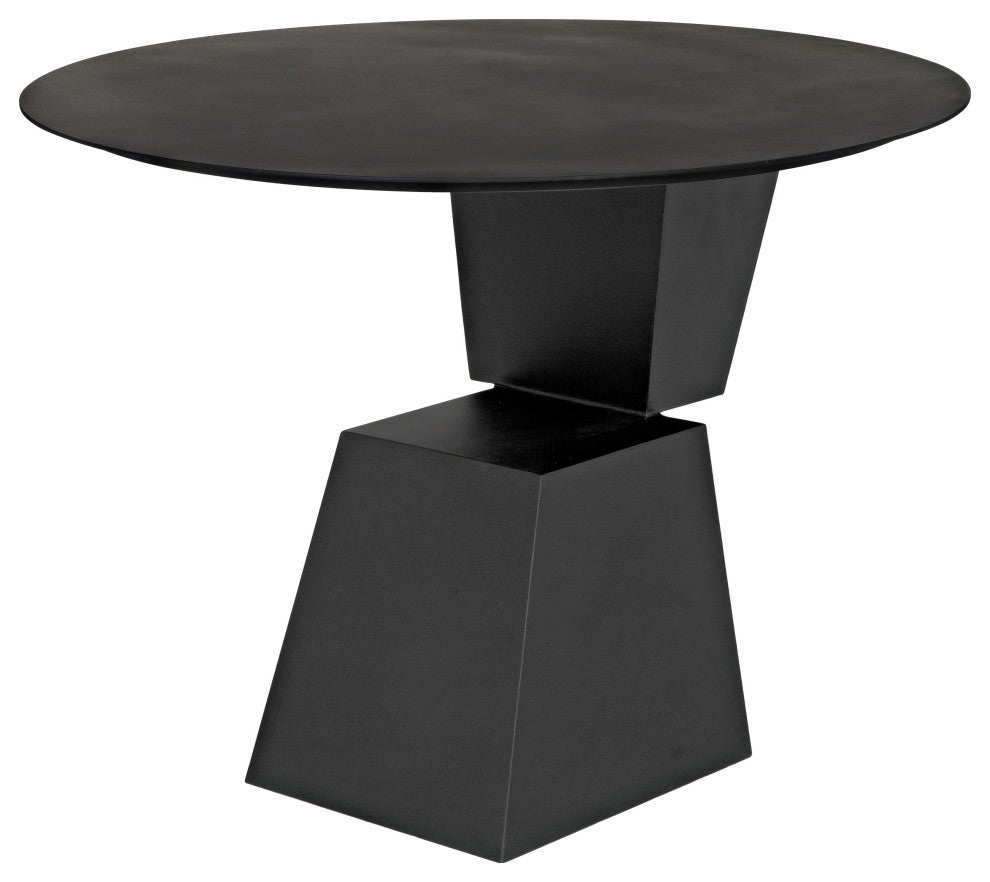 Round Pieta Table, Black Steel