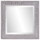 Warm Gray Faux Wood Square Mirror