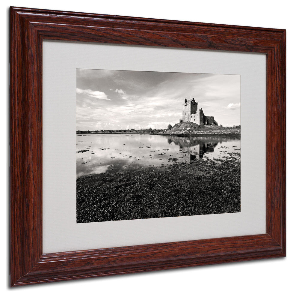 'Irish Castle' Matted Framed Canvas Art by Pierre Leclerc