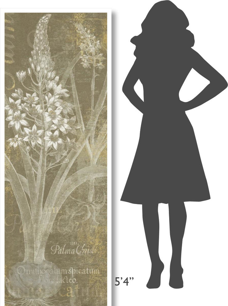 "Flower Lines II" Digital Paper Print by Sue Schlabach, 26"x74"