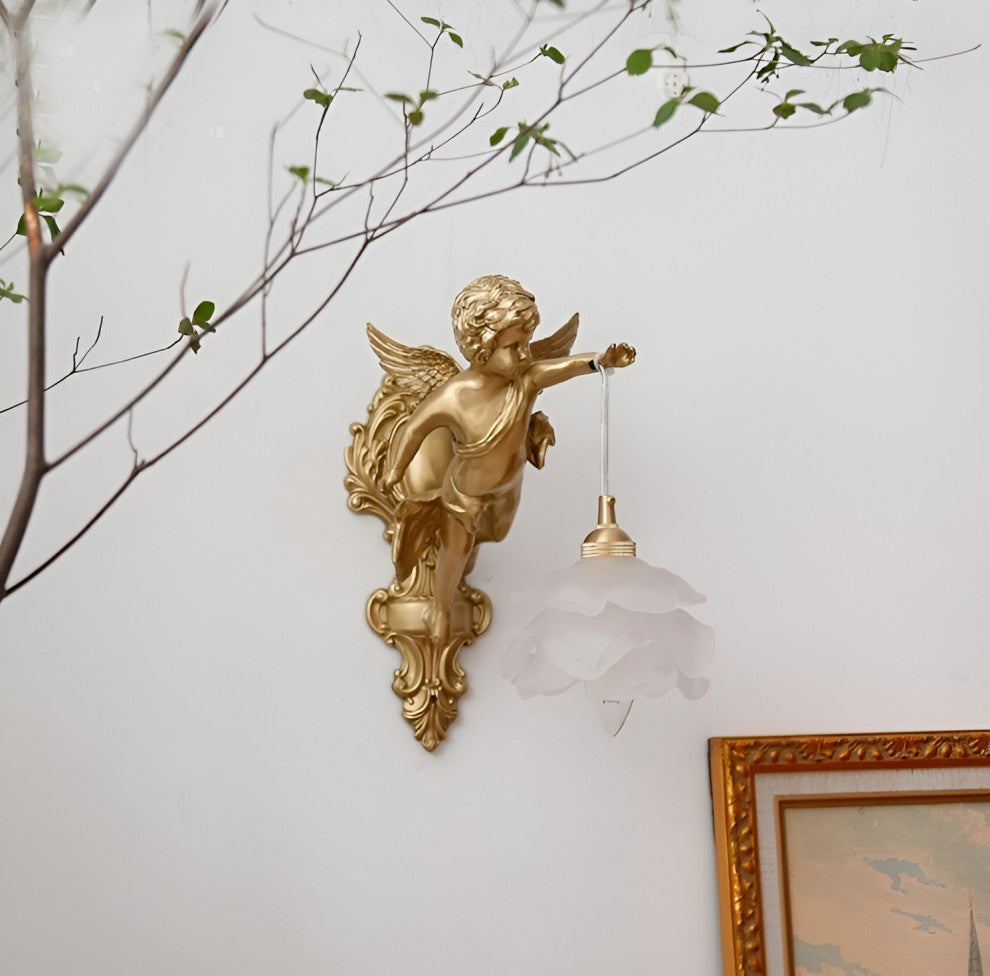 Luxury Wall Lamp in Medieval Style for Living Room, Bedroom, B, Cool Light