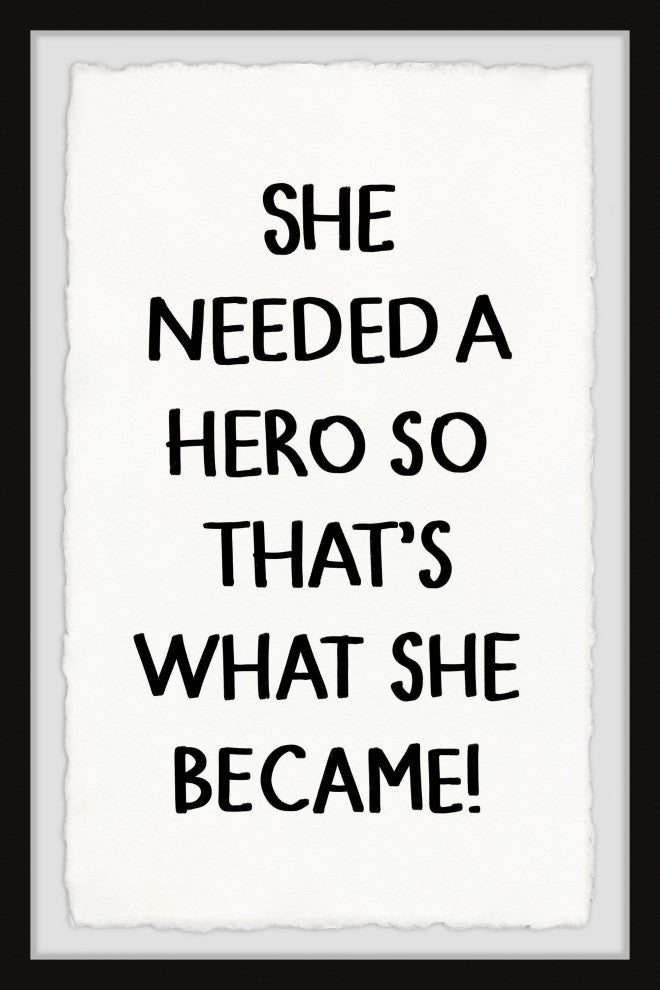 "Heroes" Framed Painting Print, 12x18
