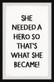"Heroes" Framed Painting Print, 12x18