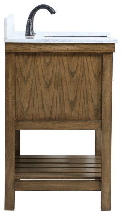 Home Living 22" Farmhouse Driftwood-Light Bathroom Vanity