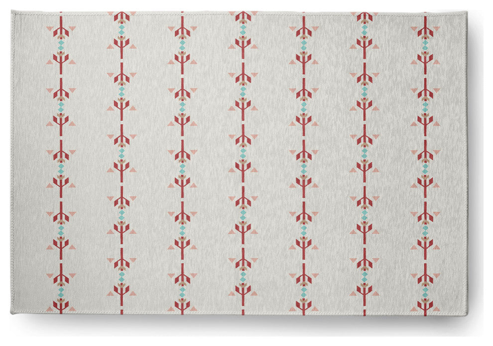 Jodhpur Stripe Spring Chenille Rug, Red, 4'x6'