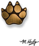 Dog Paw Doorbell Ringer, Bronze