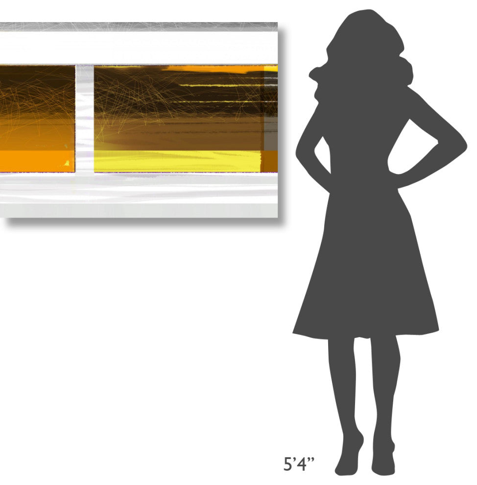 "Abstract Brown Yellow" Fine Art Print