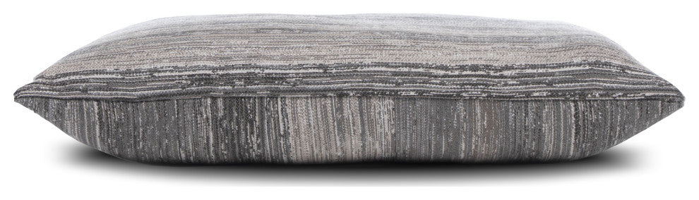 Textured Grigio Lumbar Indoor/Outdoor Performance Pillow, 12"x20