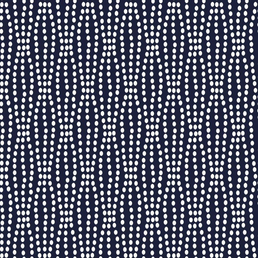 Navy & White Strands Peel & Stick Wallpaper