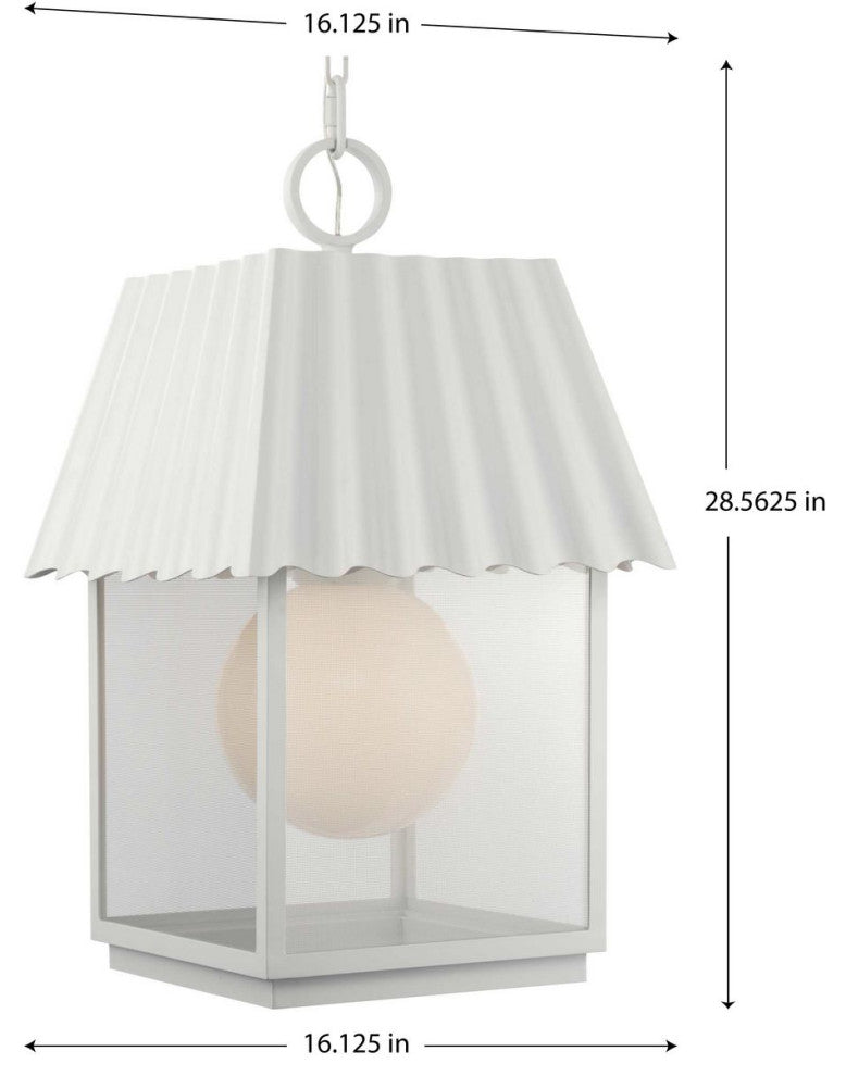 POINT DUMEÂ® Hook Pond Shelter White Outdoor Hanging Lantern