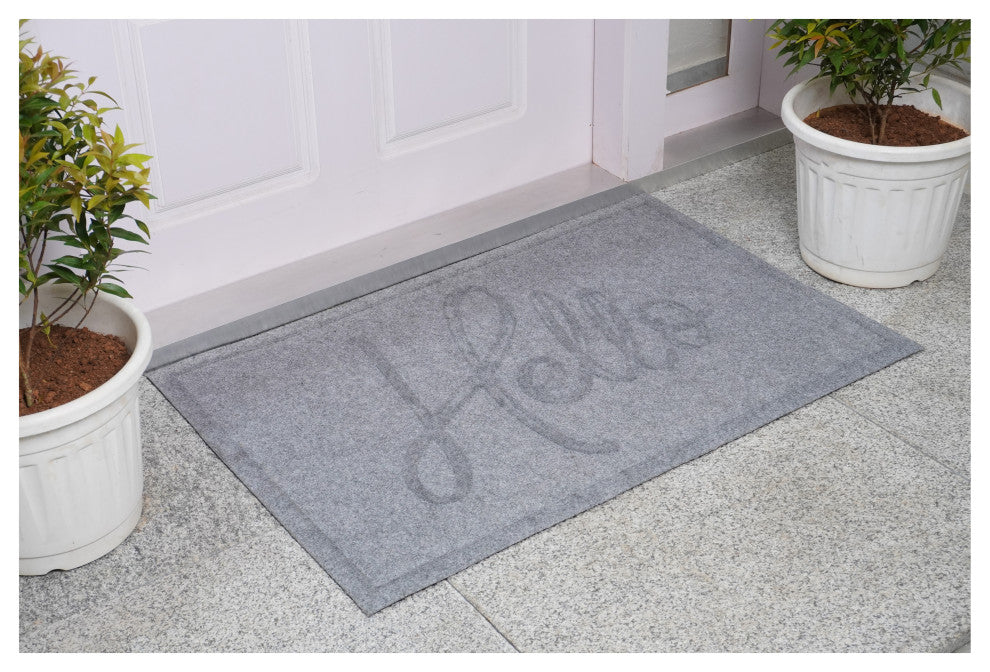 Poly Canty Hello Indoor/Outdoor Mat, 24"x36"