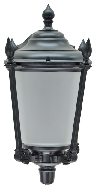 60007-2 1-Light Medium Outdoor Wall Light Fixture Black, 14 1/4" High