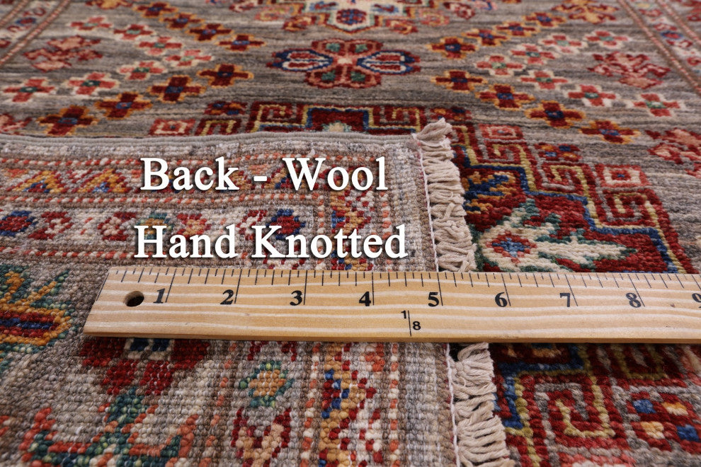 2' 7" X 10' 0" Runner Super Kazak Handmade Rug Q9817