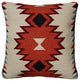 Ivory Orange Kilim Down Filled Throw Pillow