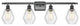 Innovations 516-4W-BK-G654-6 4-Light Bath Vanity Light, Matte Black