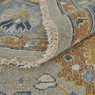 Aleska Traditional Oriental, Blue/Brown/Gray, 2'6"x12' Runner
