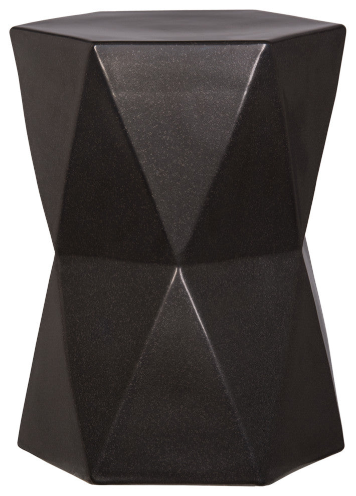 Matrix Hex Stool, Gunmetal 14x18