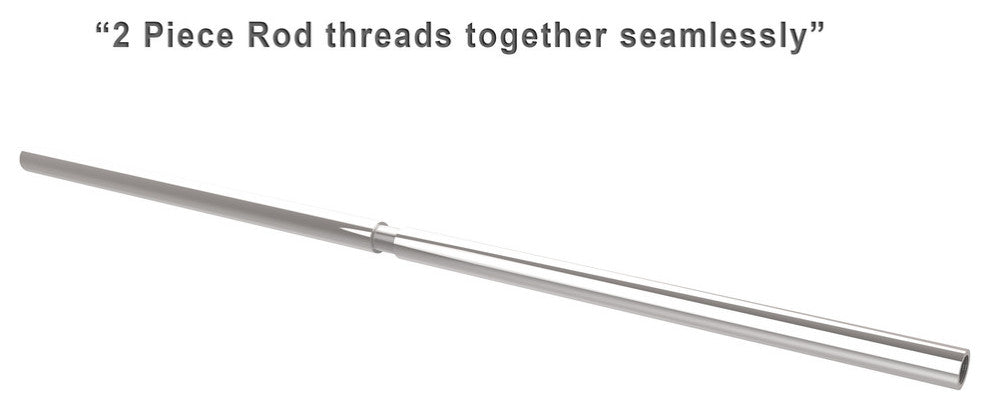 72" Shower Curtain Rod, Polished Chrome
