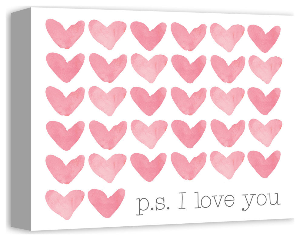 P.S. I Love You 11x14 Canvas Wall Art