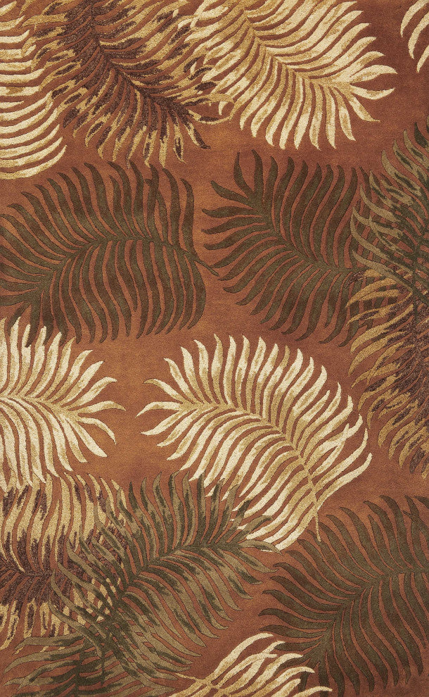 HomeRoots 8' x 10' 6" Wool Rust Area Rug