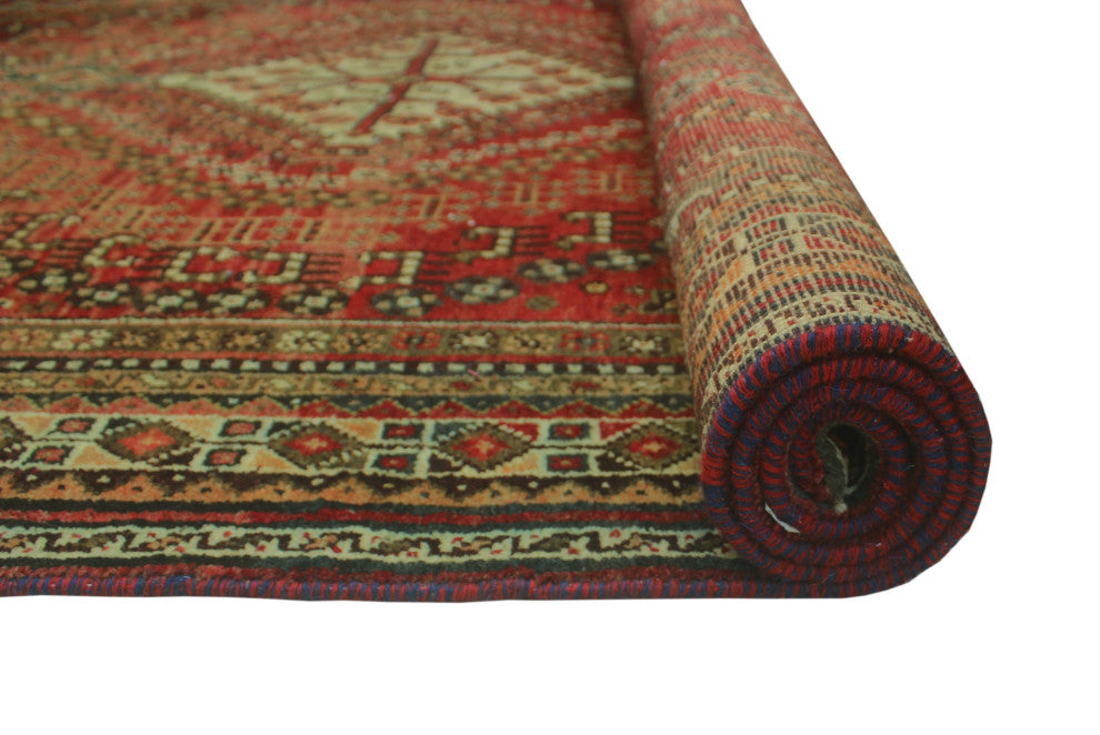 Semi-Antique Nicolle Red Rug
