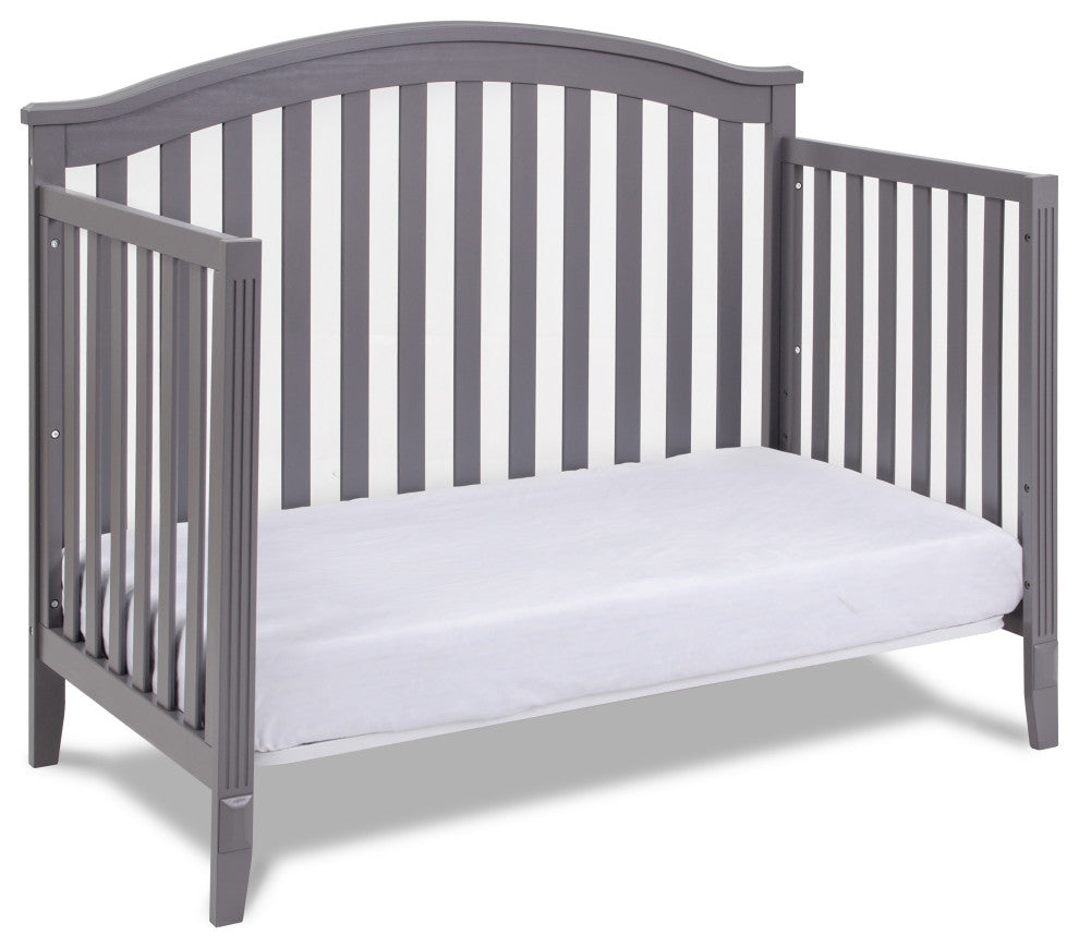 Kali 4-in-1 Convertible Crib, Gray, No Changer