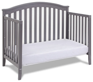 Kali 4-in-1 Convertible Crib, Gray, No Changer