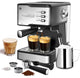 Coffee Machine with 1.5L Water Tank, Espresso and Cappuccino latte Maker