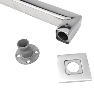 Blended Stainless Steel Grab Bar, 24", Bright Polished