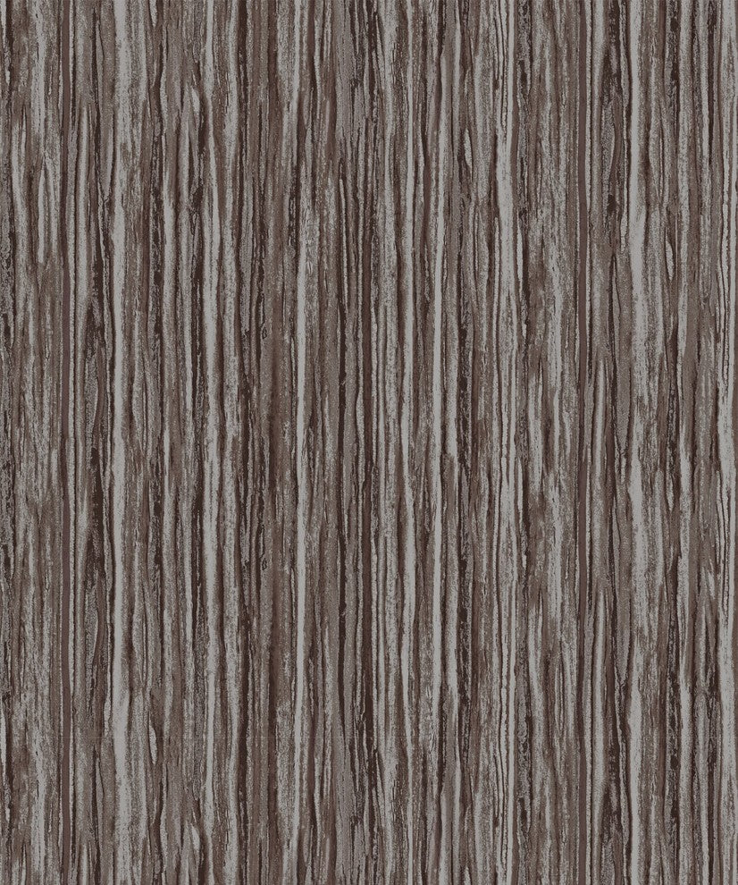 Natural Faux 2, Geometric Stone Wood Rustic Wallpaper, Light Brown, Sample