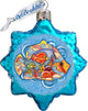 Keepsake Star Coastal Glass Ornament Star