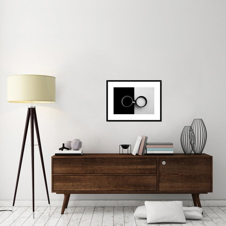 "Opposites Attract" Framed Digital Print by Carmen Gradinaru, 30x22"