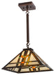 14 Square Prairie Wheat Pendant