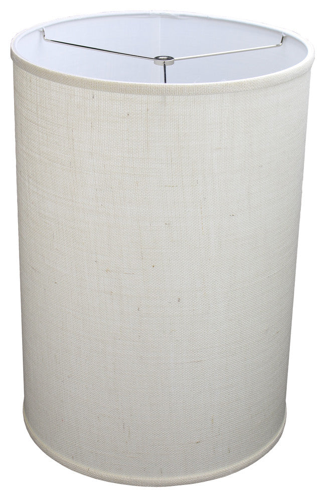 Fenchel Shades 14"x14"x20" Spider Attachment Drum Lamp Shade, Burlap Off W