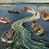 "Making a Wake" Art Print, 45x45 cm