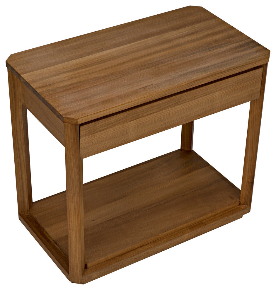 SL11 Side Table, Gold Teak