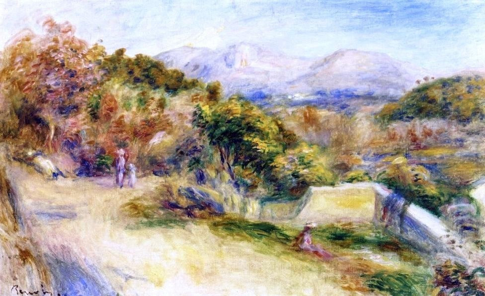 Pierre Auguste Renoir The View from Collettes Cagnes Wall Decal