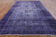Overdyed Purple Hand Knotted Oriental Area Rug 8'x11', W2581