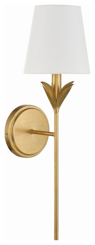 Broche 1-Light Antique Gold Wall Mount