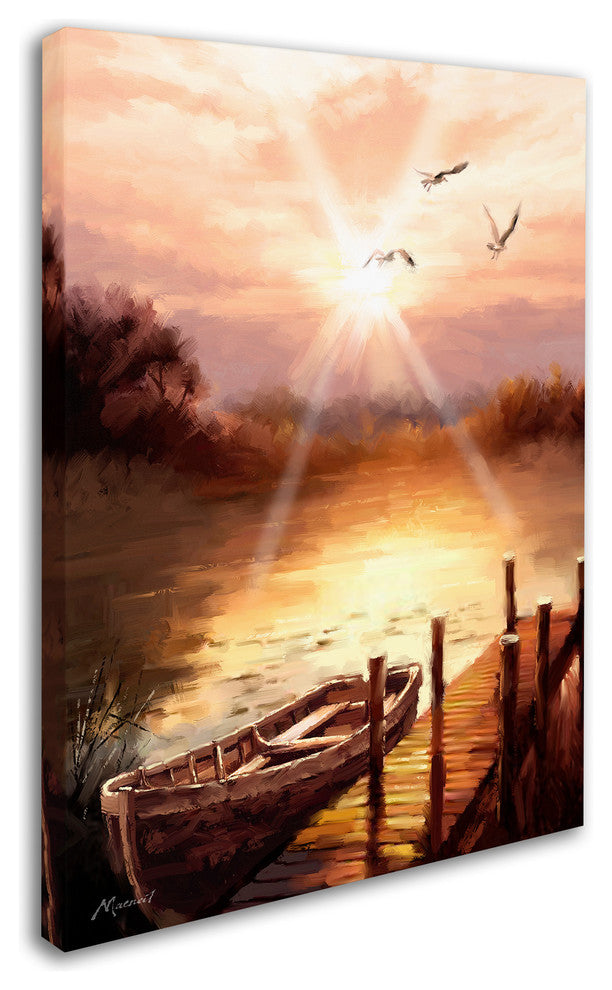 The Macneil Studio 'Evening Lake' Canvas Art, 47"x35"