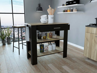 Brooklyn 40 Kitchen Island Black/Pine