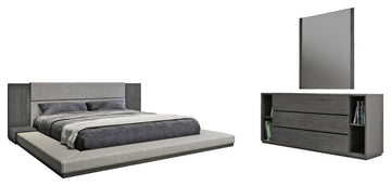 Nova Domus Jagger Modern Gray Bedroom Set, Eastern King