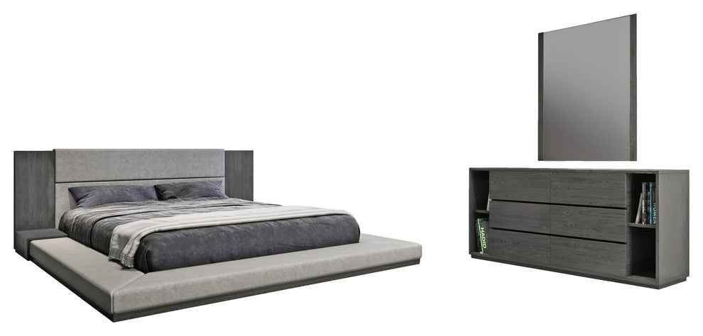 Nova Domus Jagger Modern Gray Bedroom Set, Eastern King