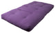Blazing Needles Renewal 6" Twill Twin Futon Mattress, Grape