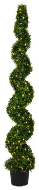 Vickerman Artificial Boxwood Spiral, Pot UV