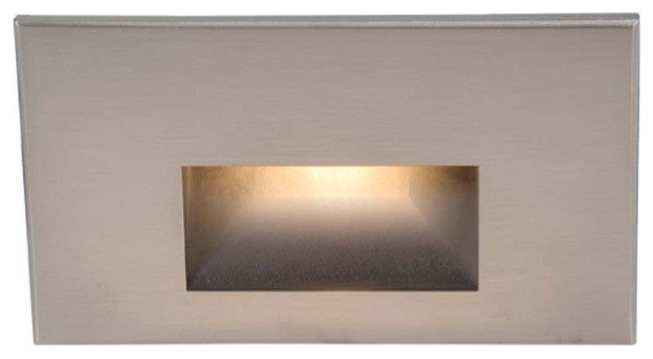 WAC Lighting LEDme Horrizontal Outdoor Step and Wall Light 277V, Brushed Nickel