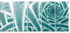 Blue Fractal Endless Tunnel, Abstract Canvas Art Print, 60"x28", 5 Panels