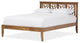 Trina Contemporary Tree Branch Inspired Walnut Wood Platform Bed, King