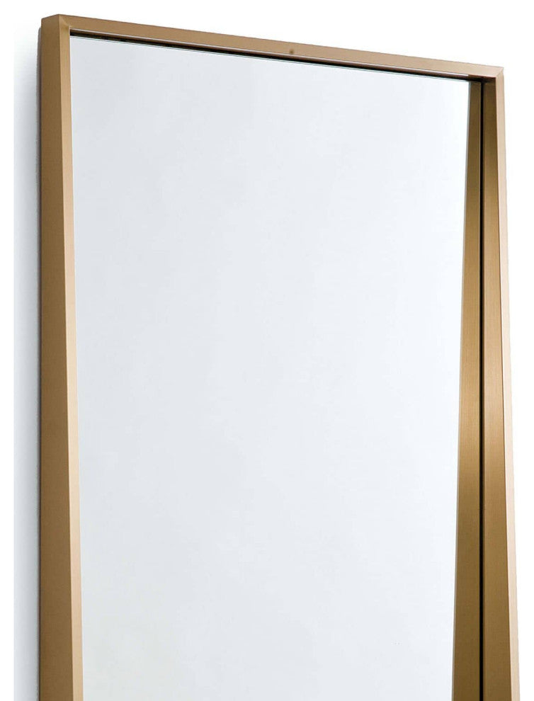 Gunner Mirror, Natural Brass